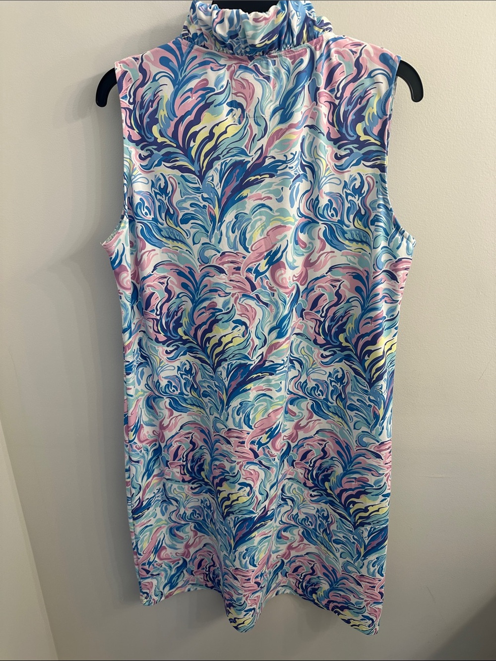 Simply Southern Ruffled V-Neck Watercolor Dress - Picture 3 of 3